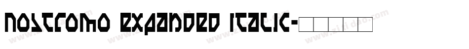 Nostromo Expanded Italic字体转换